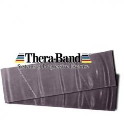 THERABAND Posilovací pás metráž - ČERNÝ speciálně silný