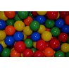 Malé, plastové, odolné míčky se používají do dětských bazénů, pro hru jednotlivce i skupin dětí. Jsou vhodné do dětských koutků, školek, apod. Míčky jsou dodávány ve 4-5 barvách. Výrobek dle norem EU.