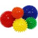 Masážní míček ježek tvrdý - průměr 8 cm - žlutý