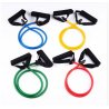 Cvičební guma - tubing se dvěma volně pohyblivými rukovítky pro aerobní cvičení, pro mnohočetné opakování cviků a posilování.