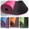 Yoga podložka z materiálu TPE - termoplastický elastomer. Podložka je vhodná pro aerobic, pilátes nebo jako terapeutická podložka. Podložka neobsahuje ftaláty ani těžké kovy.