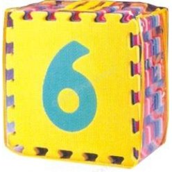 Čísla 0-9 - pěnové puzzle 30 x 30 cm - 10 ks