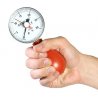 Balónkový ruční dynamometr je levnou variantou pro měření síly ruky a prstů. Dynamometr má kruhovou analogovou stupnici a ručička naměřené maximální hodnoty setrvává v naměřené poloze, dokud se nerestartuje. Stupnice je kalibrována v PSI.