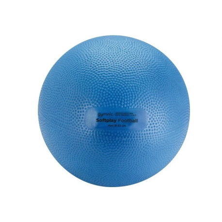 Míč Softplay fotbal 22 cm modrý F5 200g