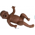 Model novorozence k procvičení rodičovských povinností, 2.4 kg - tmavá kůže